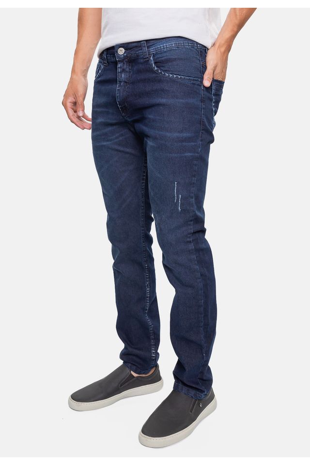 Calça Ecko Jeans Slim Masculina Azul Escuro