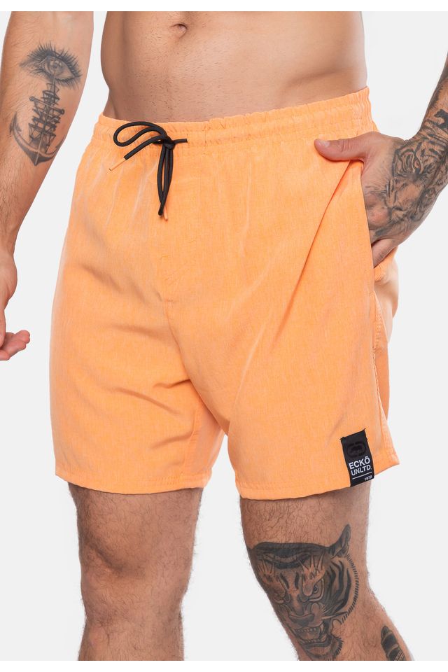 Shorts Ecko Elástico Laranja