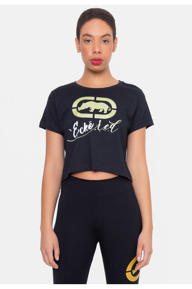 Camiseta Ecko Feminina Where Preta