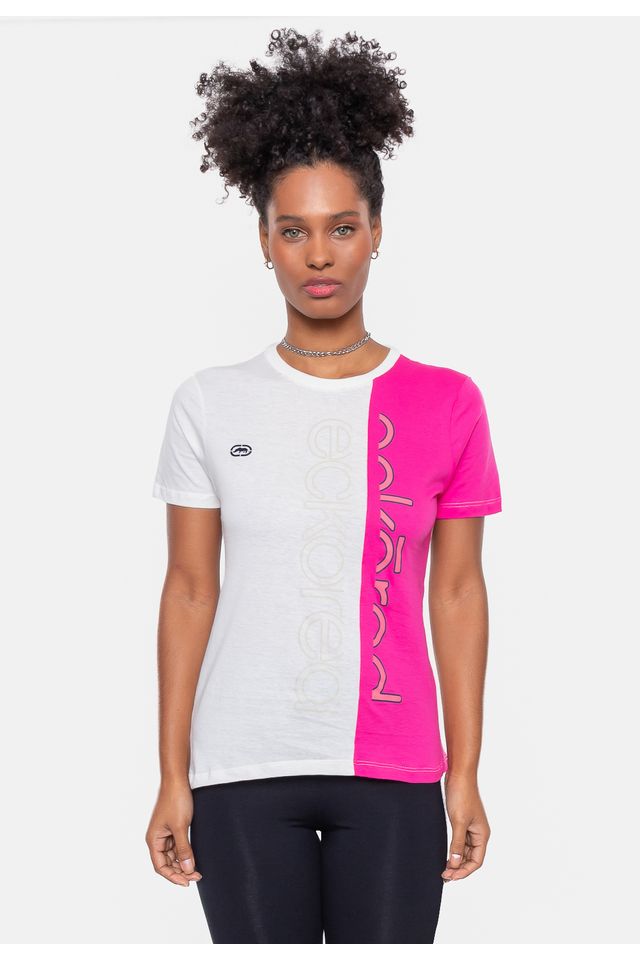 Camiseta Ecko Feminina Estampada Off White