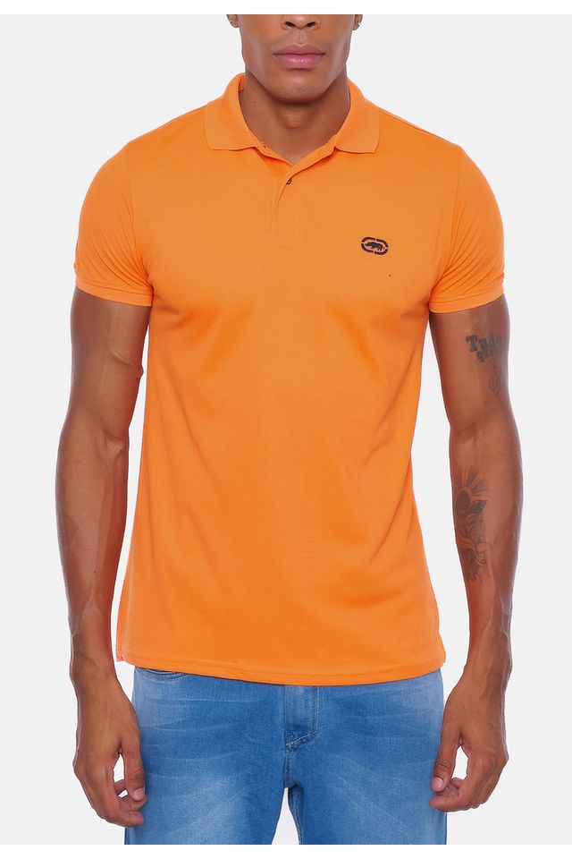 Camisa Polo Ecko Piquet Laranja