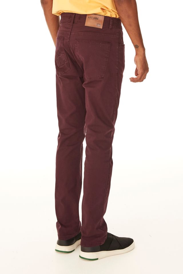 Calça Ecko Color Slim Vinho