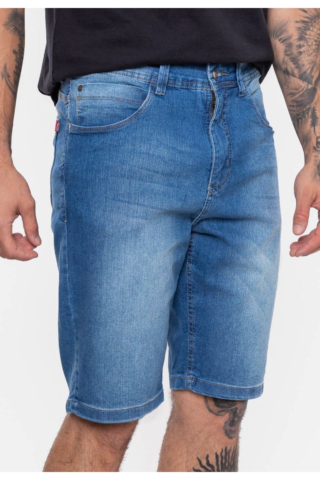 Bermuda Ecko Jeans Slim Azul