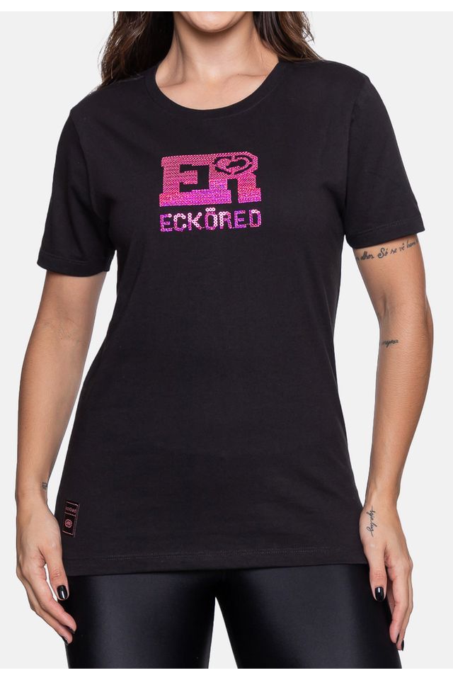 Camiseta Ecko Feminina Pearl Preta