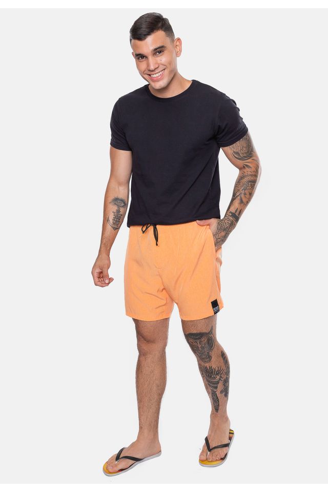 Shorts Ecko Elástico Laranja