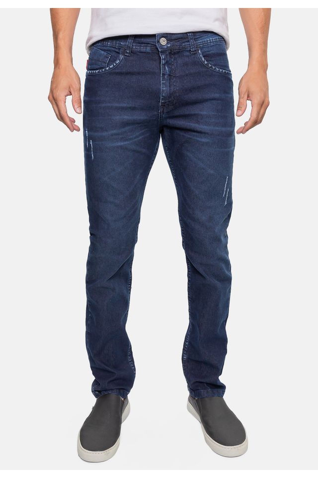 Calça Ecko Jeans Slim Masculina Azul Escuro