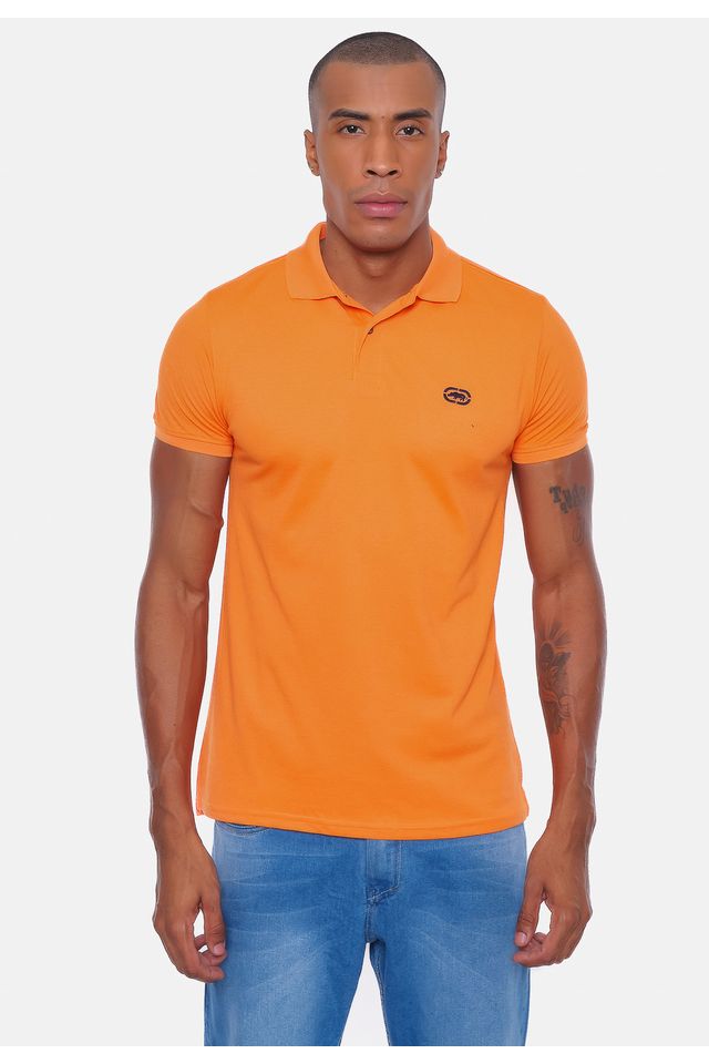 Camisa Polo Ecko Piquet Laranja