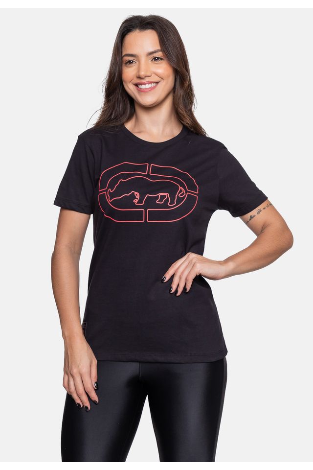 Camiseta Ecko Feminina Good Girl Preta