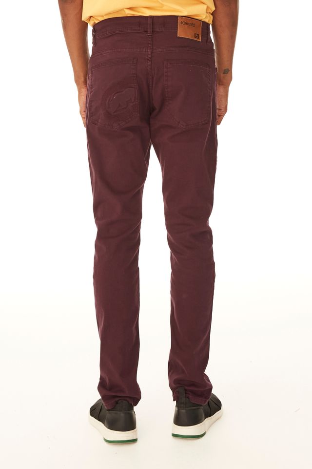 Calça Ecko Color Slim Vinho