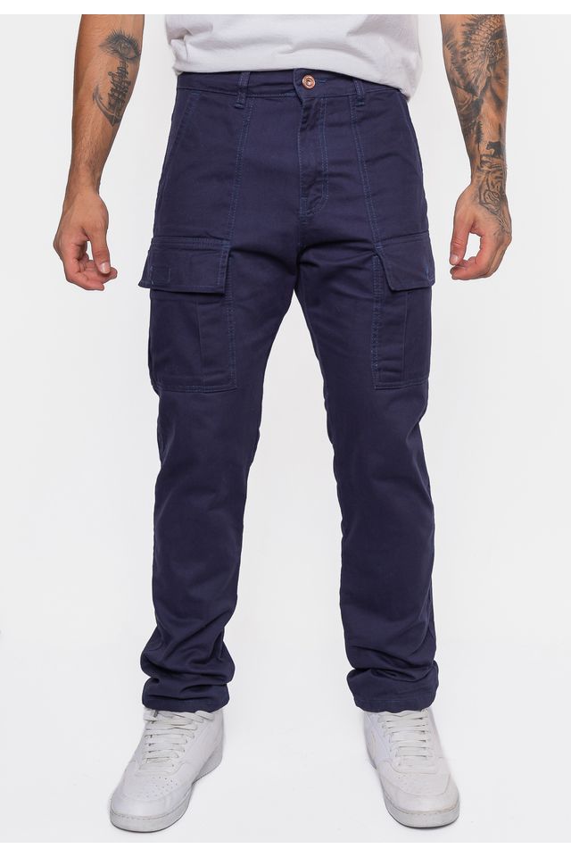 Calça Ecko Cargo Azul Marinho