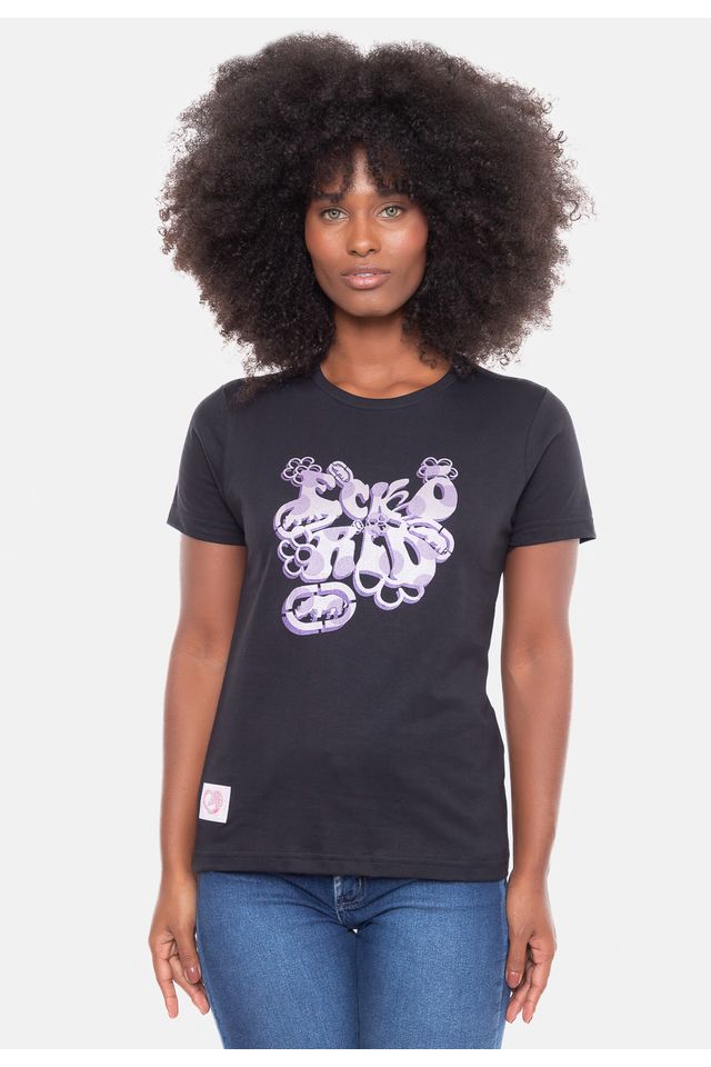 Camiseta Ecko Feminina Neo Preta