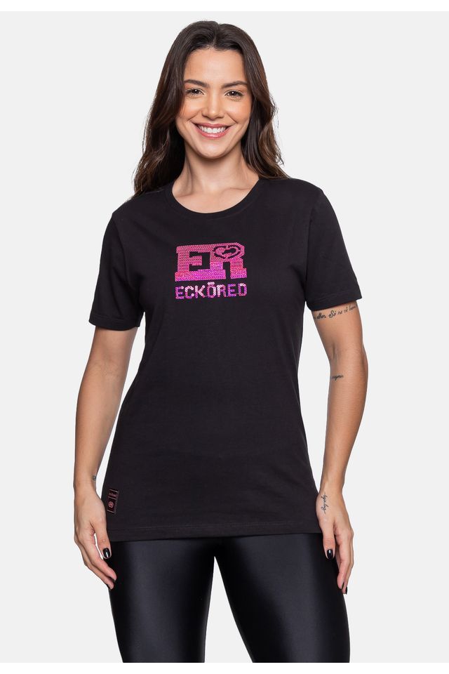 Camiseta Ecko Feminina Pearl Preta