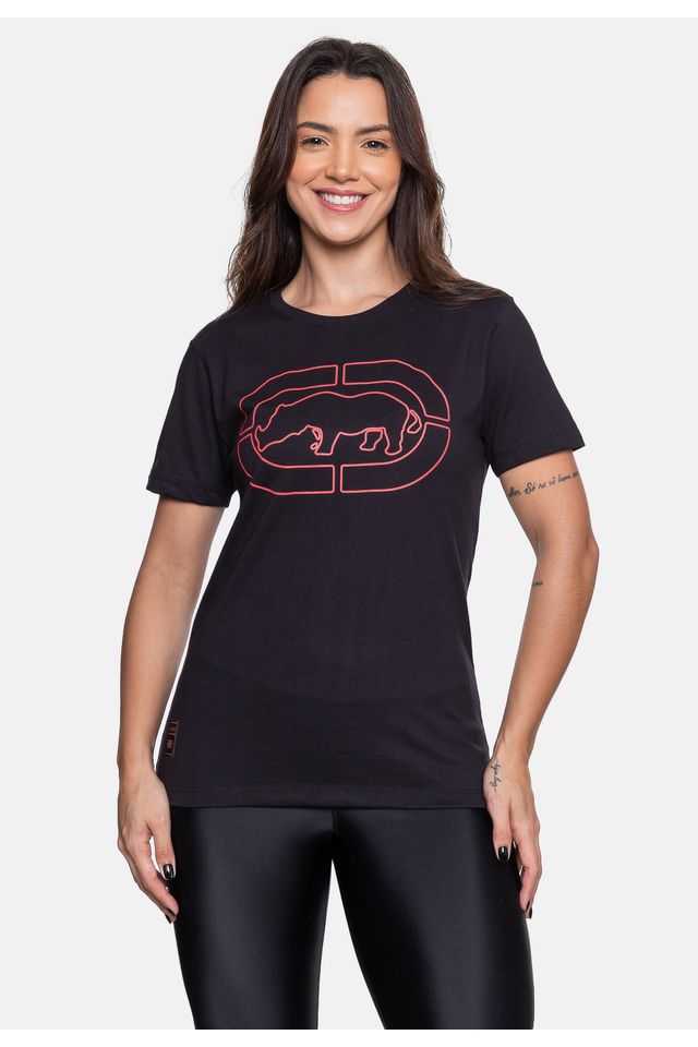 Camiseta Ecko Feminina Good Girl Preta