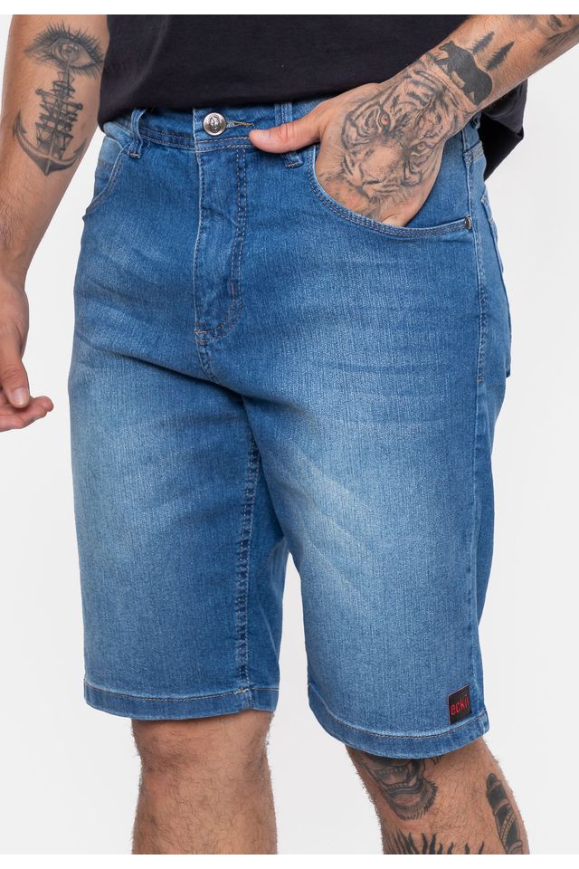 Bermuda Ecko Jeans Slim Azul