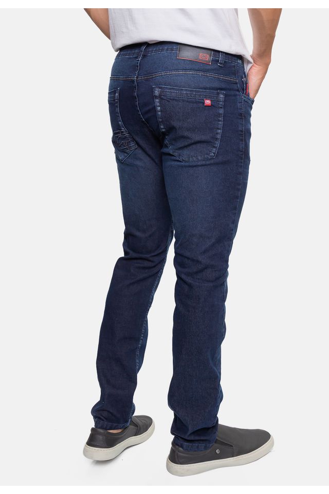 Calça Ecko Jeans Slim Masculina Azul Escuro