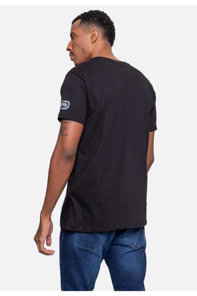 Camiseta Ecko Masculina Relevo Preta