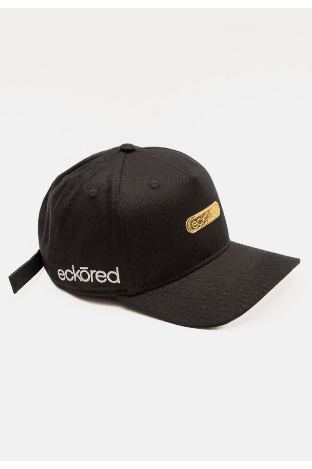 Boné Ecko Strapback Aba Curva Preto