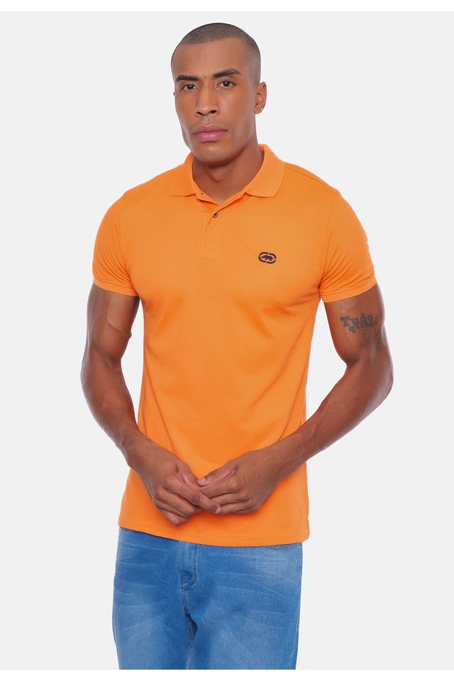 Camisa Polo Ecko Piquet Laranja