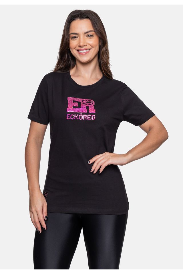 Camiseta Ecko Feminina Pearl Preta