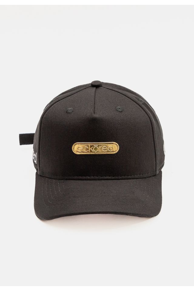 Boné Ecko Strapback Aba Curva Preto